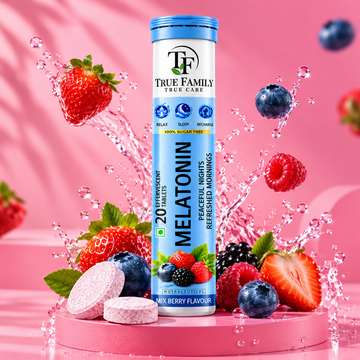Melatonin Effervescent Tablets – Mix Berry Flavour | 20 Tablets