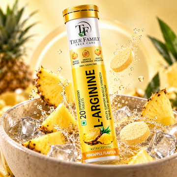 L-Arginine Effervescent Tablets – Pineapple Flavour | 20 Tablets