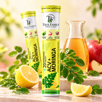 ACV + Moringa Effervescent Tablets – Lemon Flavour | 20 Tablets